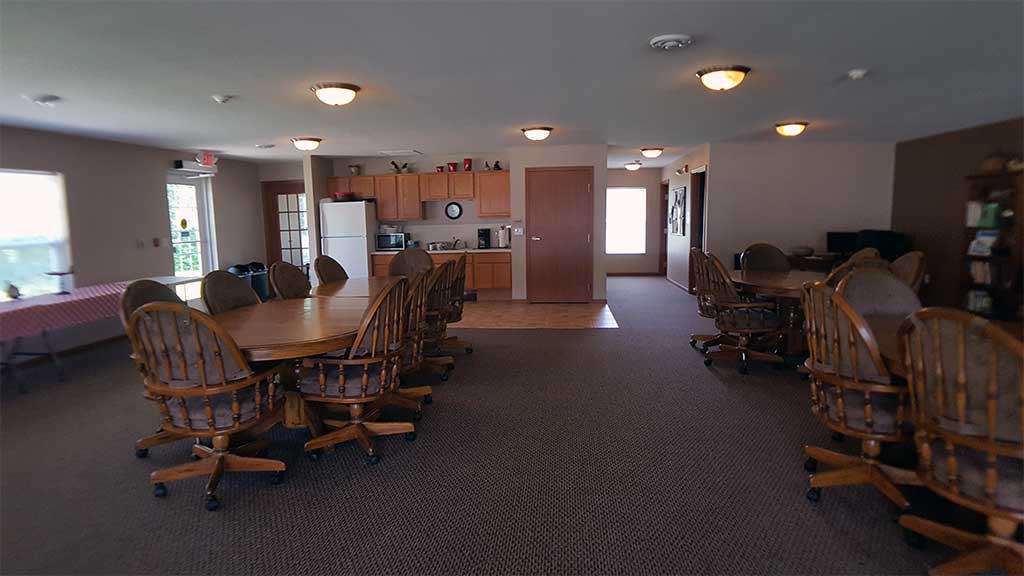 River Wood clubhouse interior
