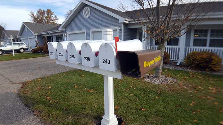 Weyauwega traditional style mailboxes