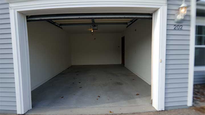 Weyauwega garage interior looking in