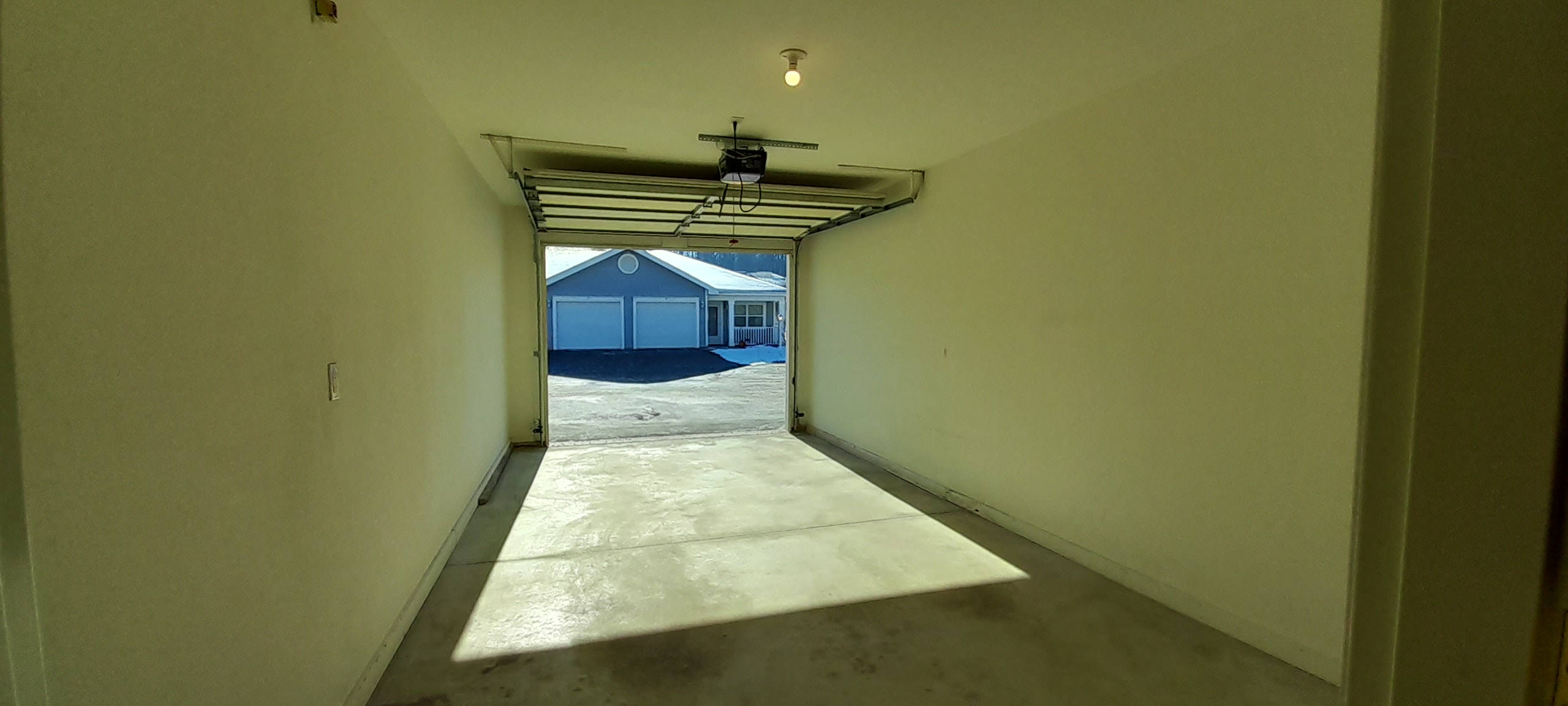 Iola SV garage space view looking out